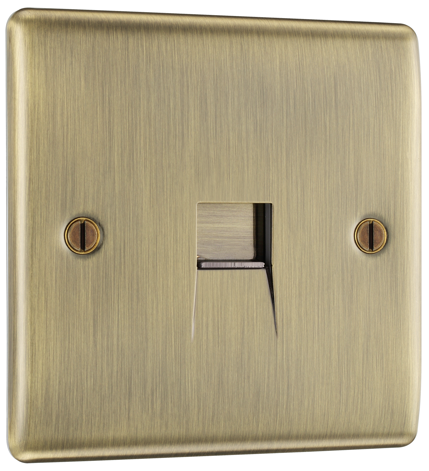 BG Nexus Metal Antique Brass Telephone & Data Outlets