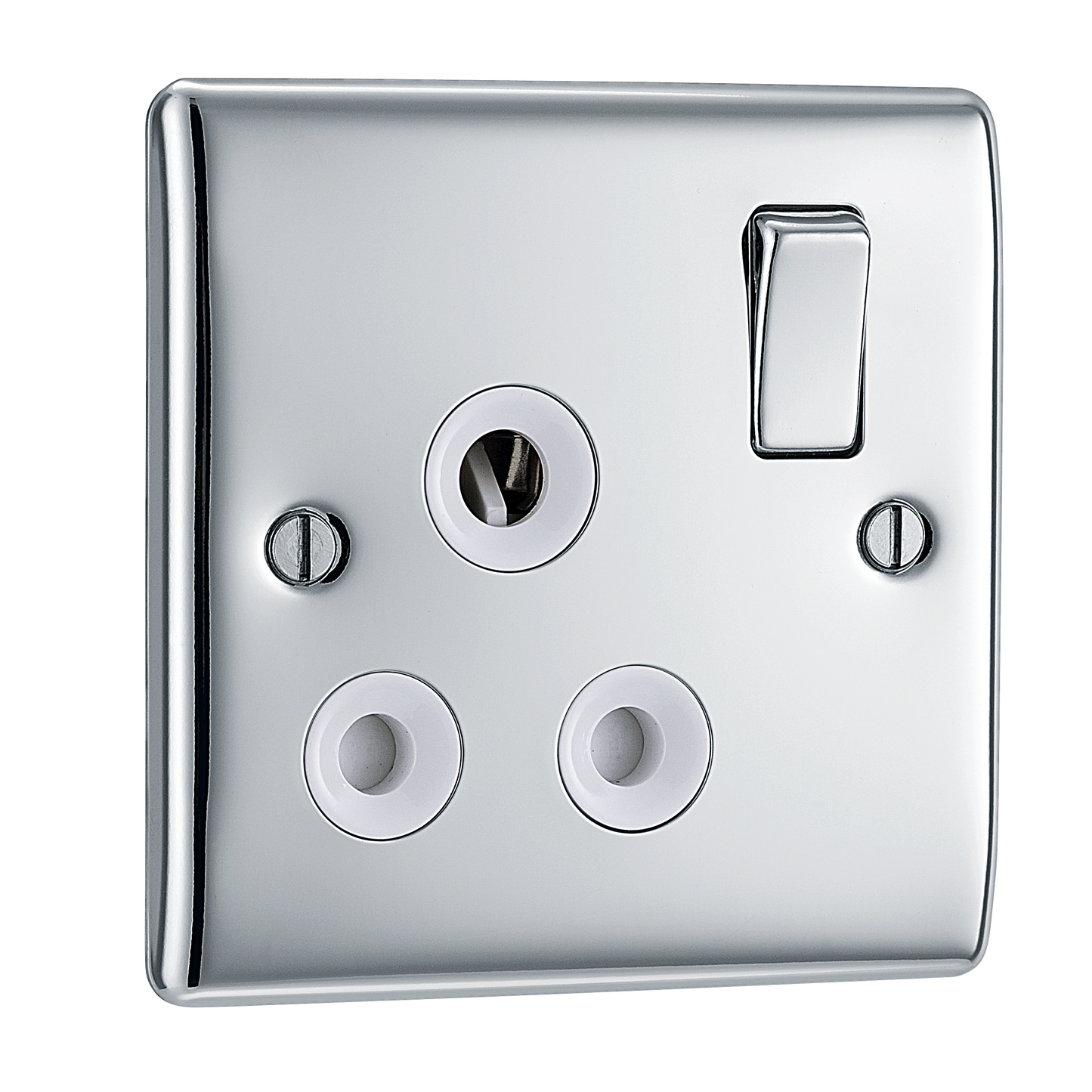 BG Nexus Metal Polished Chrome Round Pin Socket