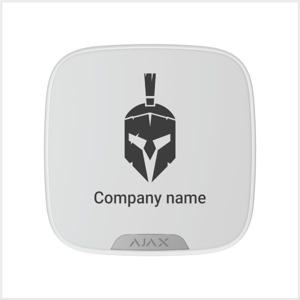 Ajax Brandplate for StreetSiren DoubleDeck white EU (Single)