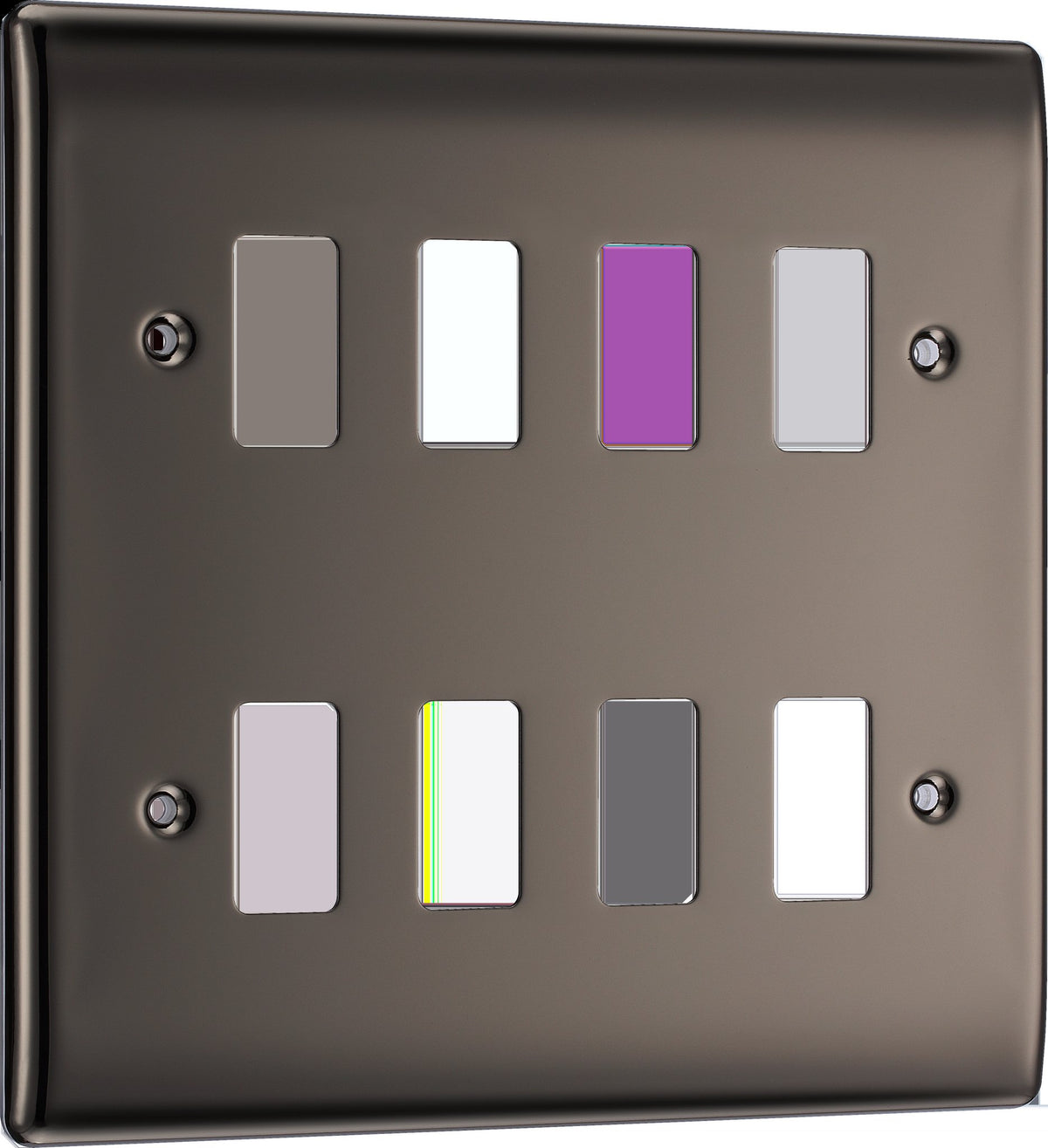 BG Nexus Metal Black Nickel Grid Front Plate