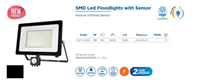 Rother SMD LED Floodlight with Sensor, 100W, 10000LM, 6500K, IP65