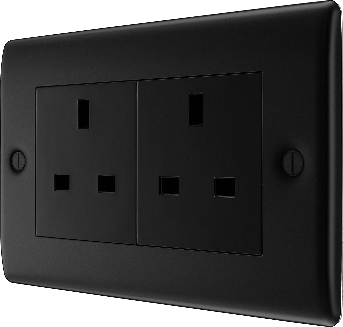 BG Nexus Metal Matt Black 13A Socket