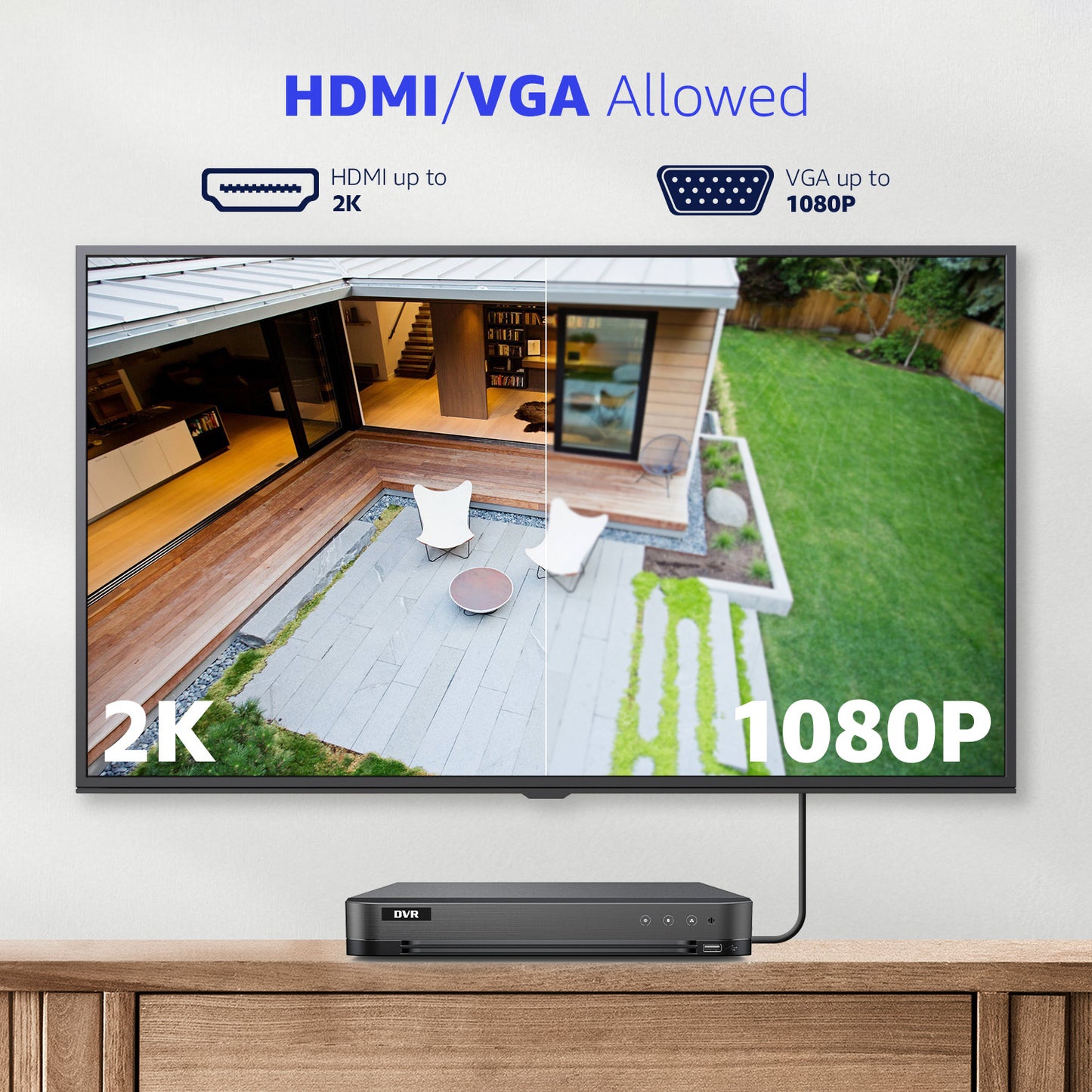 AcuSense 4 Channel 4K Hybrid DVR | DVR-804XT | 8MP @ 8 fps, Facial Recognition, 5-in-1