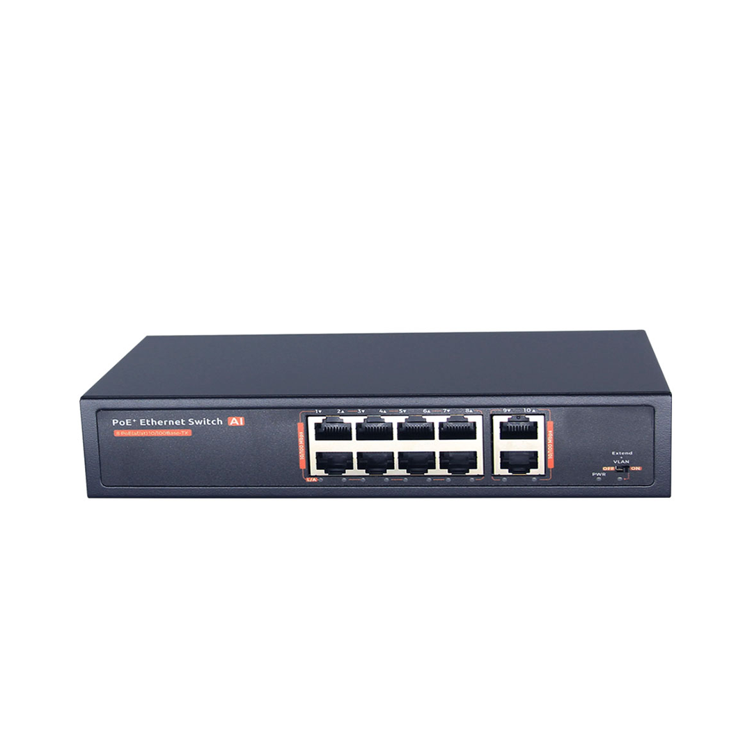 Hizone Pro 8-Port PoE Switch 10/100Mbps – HA-POES810