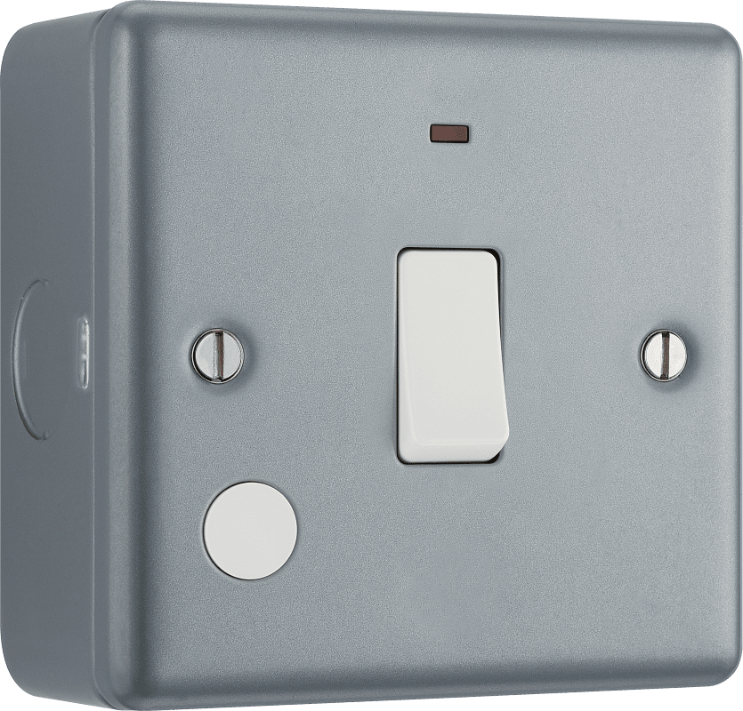 BG Metal Clad 20A, double pole, with indicator - MC531-01