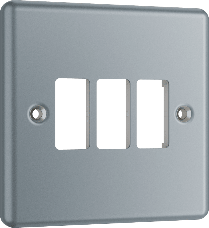 BG Metal Clad 3 module front plate - MMC3-01