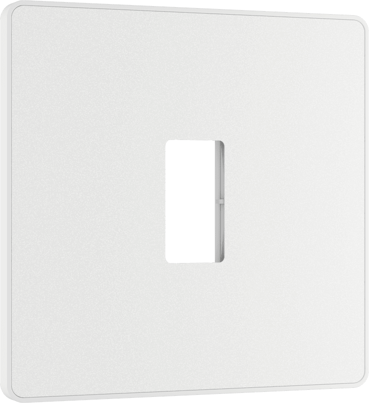 BG Evolve Pearlescent White 1 module front plate - MPCDCL1W-01