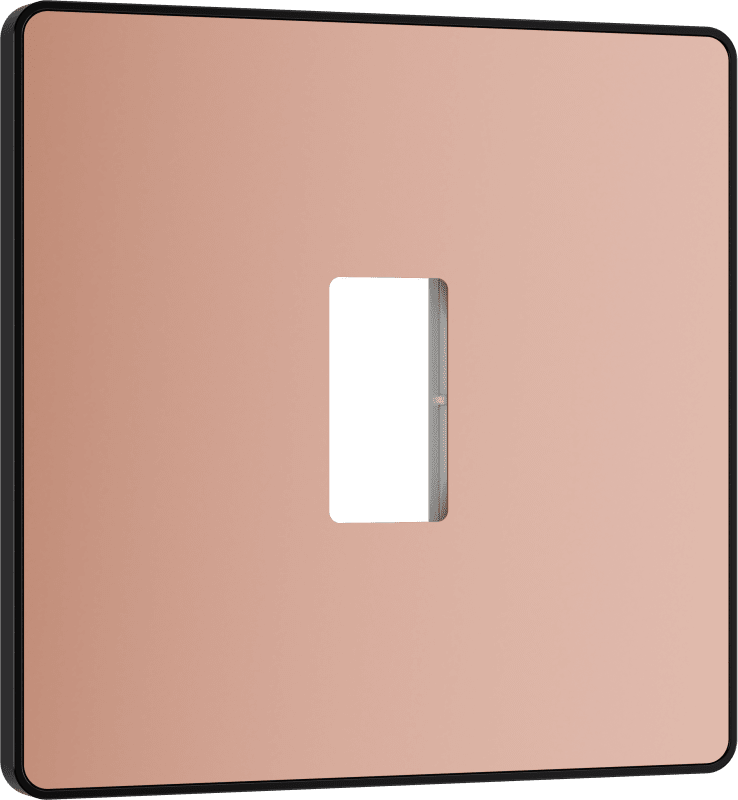 BG Evolve Polished Copper 1 module front plate - MPCDCP1B-01