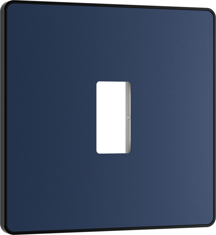 BG Evolve Matt Blue 1 module front plate - MPCDDB1B-01