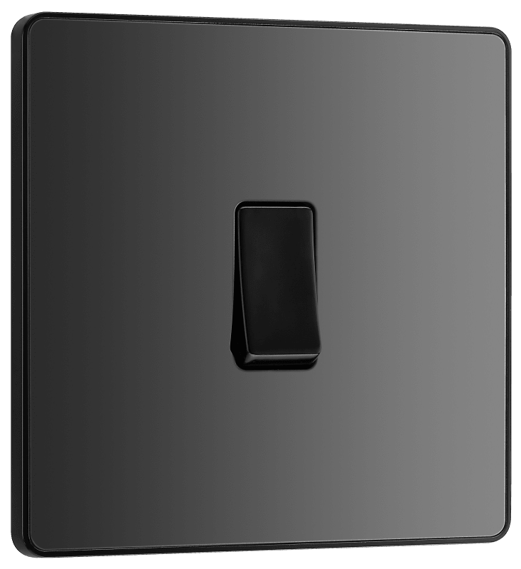 BG Evolve Black Chrome Single, 2 way switch - PCDBC12B-01