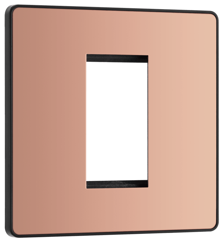 BG Evolve Polished Copper 1 module - square - PCDCPEMS1B-01