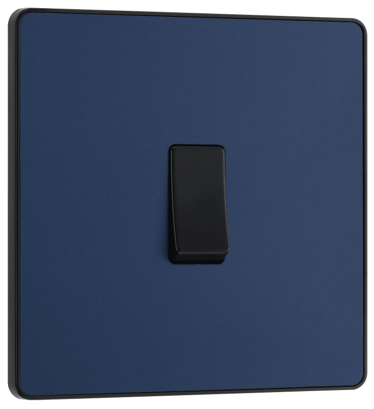BG Evolve Matt Blue Single, 2 way switch - PCDDB12B-01