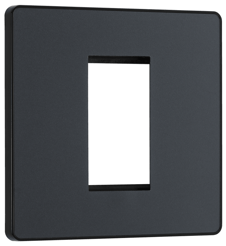 BG Evolve Matt Grey 1 module - square - PCDMGEMS1B-01