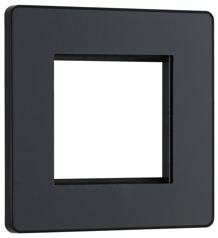BG Evolve Matt Grey 2 module - square - PCDMGEMS2B-01