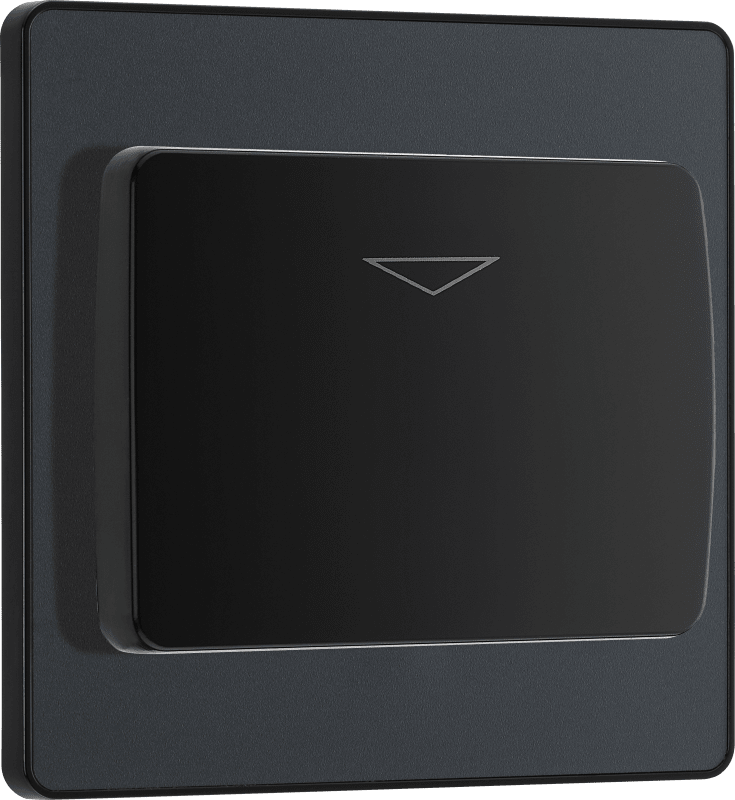 BG Evolve Matt Grey Hotel key card switch - PCDMGKYCSB-01