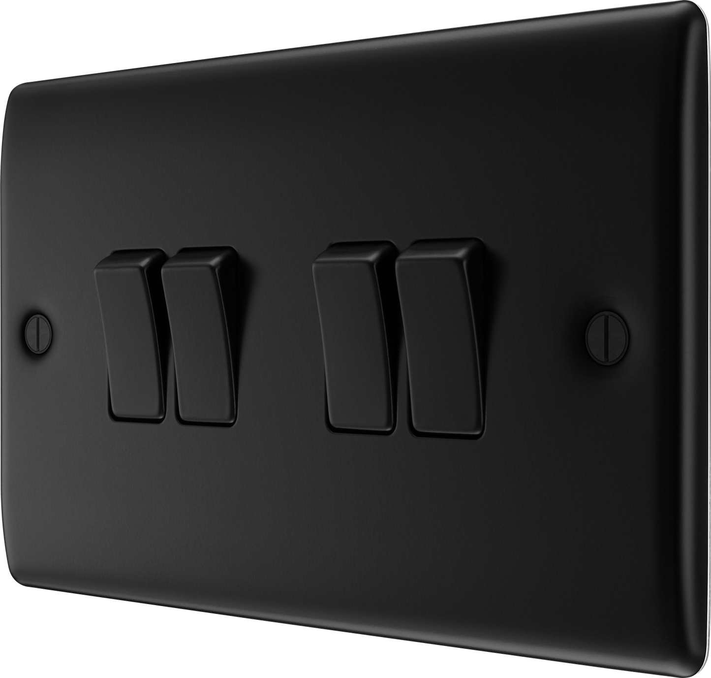BG Nexus Metal Matt Black 16Ax Light Switch