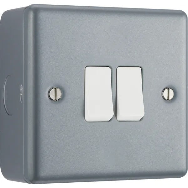 BG Metal Clad Double, 2 way switch - MC542-02