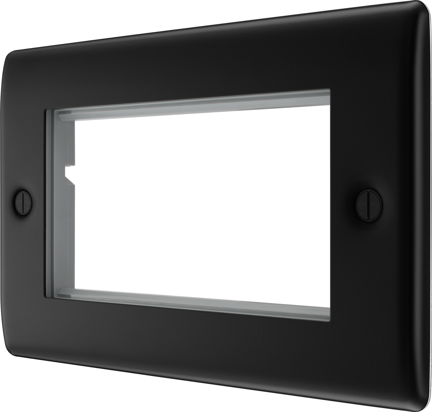 BG Nexus Metal Matt Black Euro Module Front Plate
