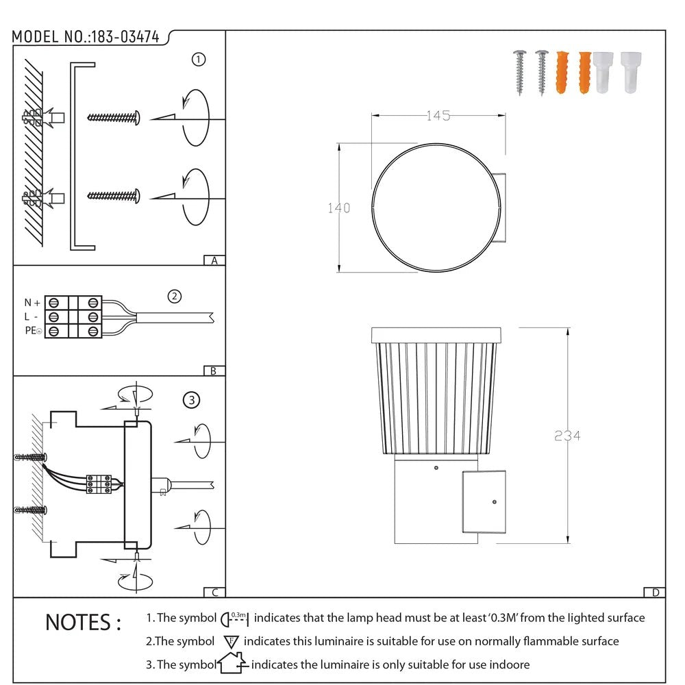 HaloGlow LED Wall Lantern – Warm White 12W