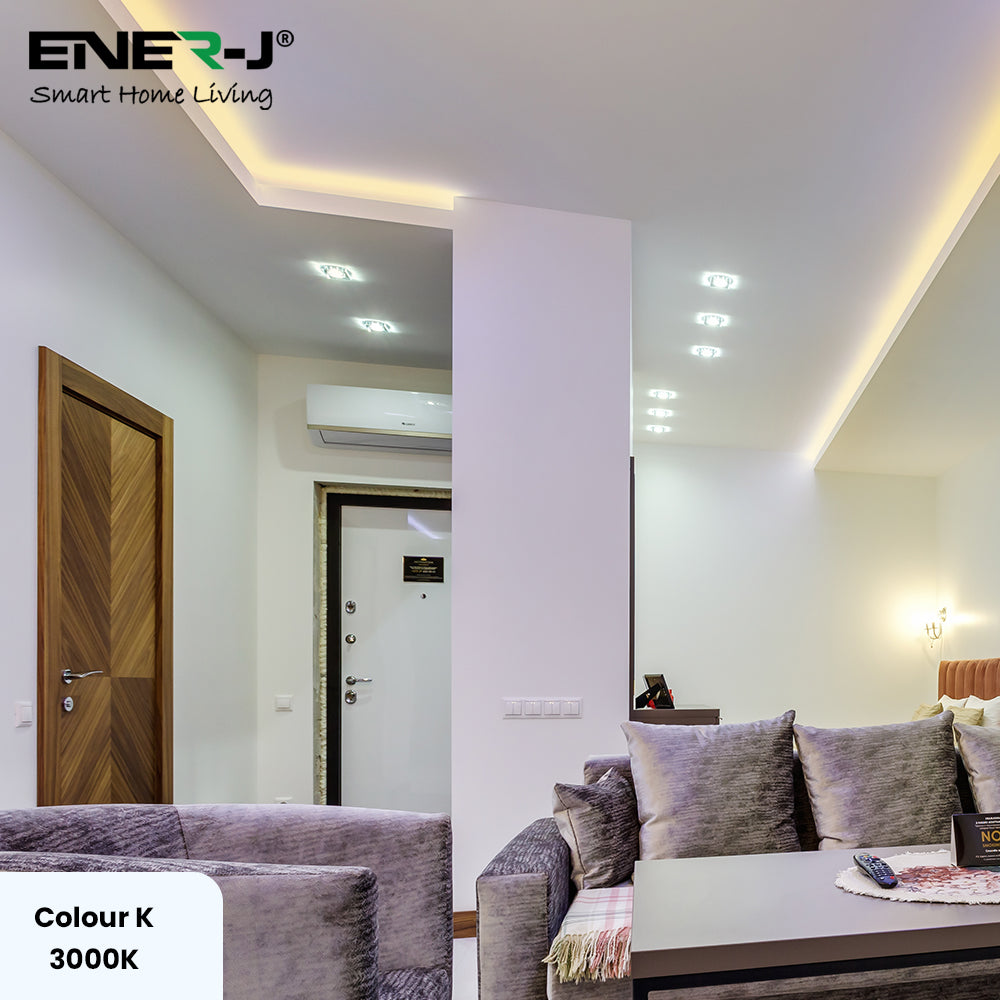 24V COB LED Strip Lights with 480 LEDs/M, 10W/M, 1020lm/M, High CRI 90+, 50m Roll, Warm White 3000K, IP20