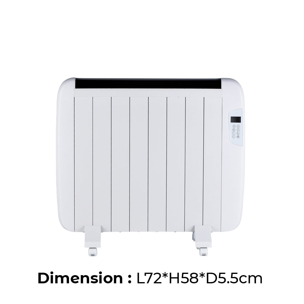 Smart WiFi Radiator Heater 1200W White 720x580x55mm