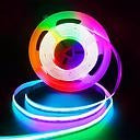 24V COB LED Strip, RGB with 576 LEDs/Meter, 14W/Meter, DC Connector included, IP20