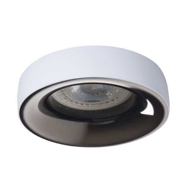 Kanlux - ELNIS L GU10 Recessed Spotlight – White/Anthracite
