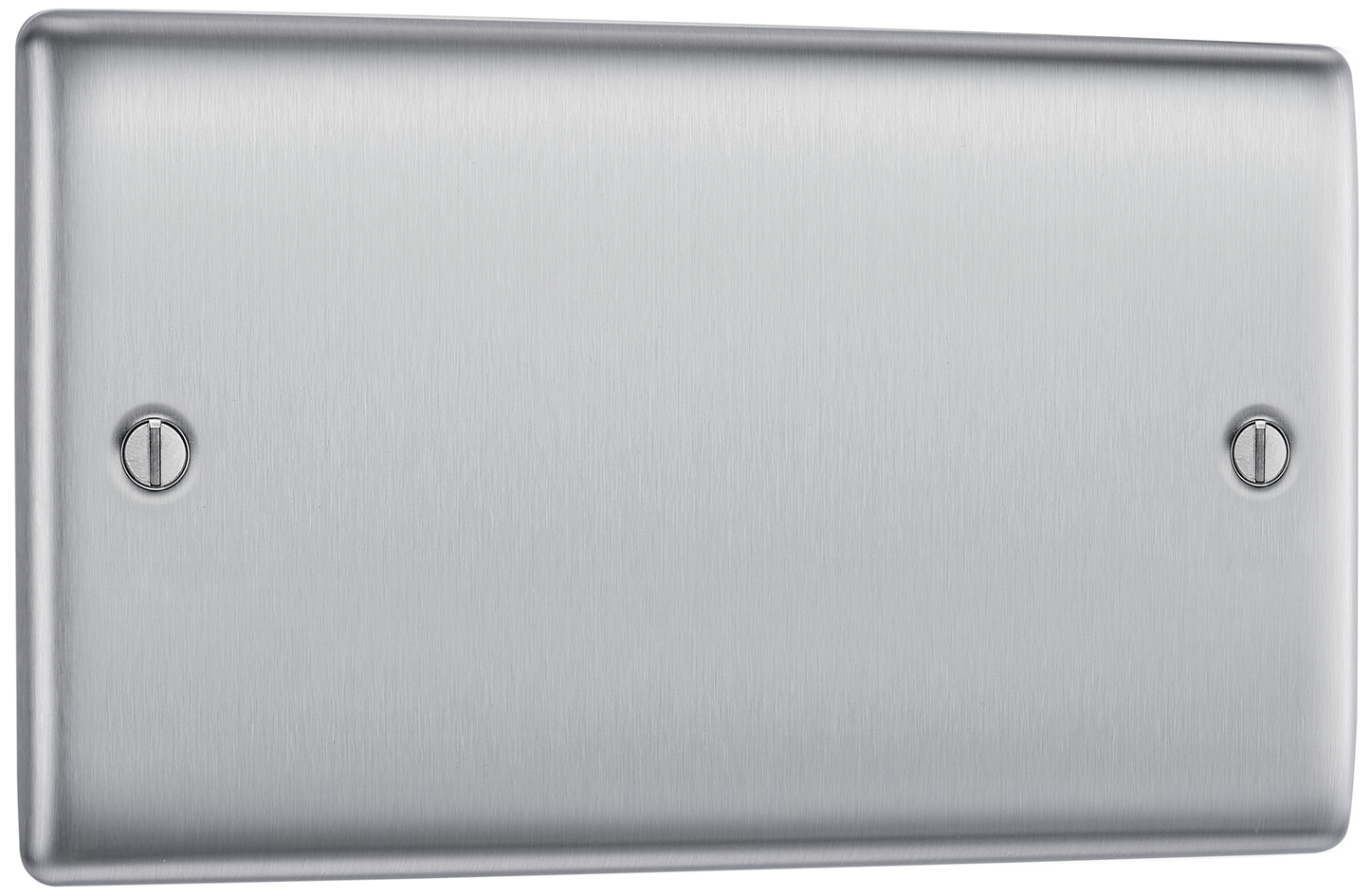 BG Nexus Metal Brushed Steel Blank Plate