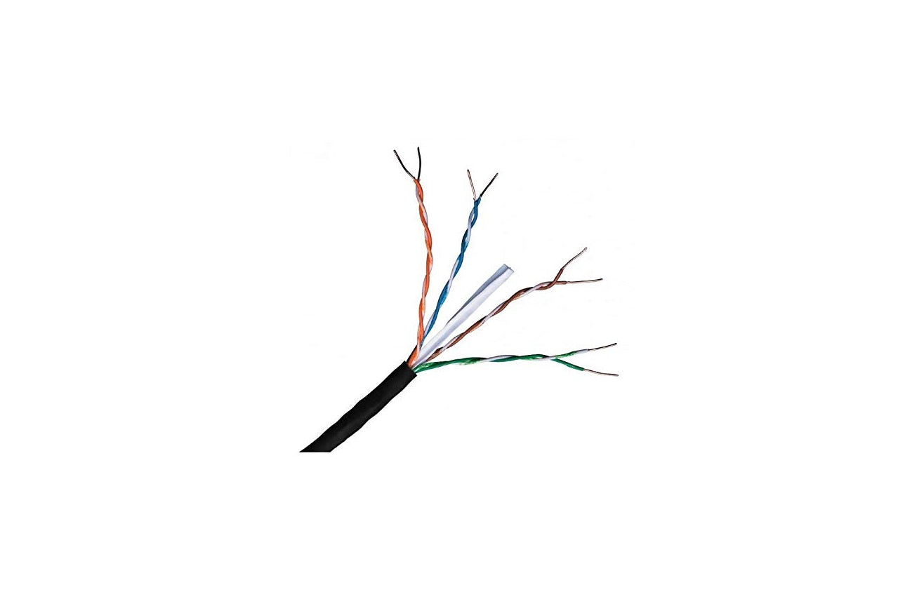 CAT6 100% solid copper 305m outdoor PE , Waterproof, High speed LAN Ethernet Network cable, 4 Twisted Pairs, 1 Gbps