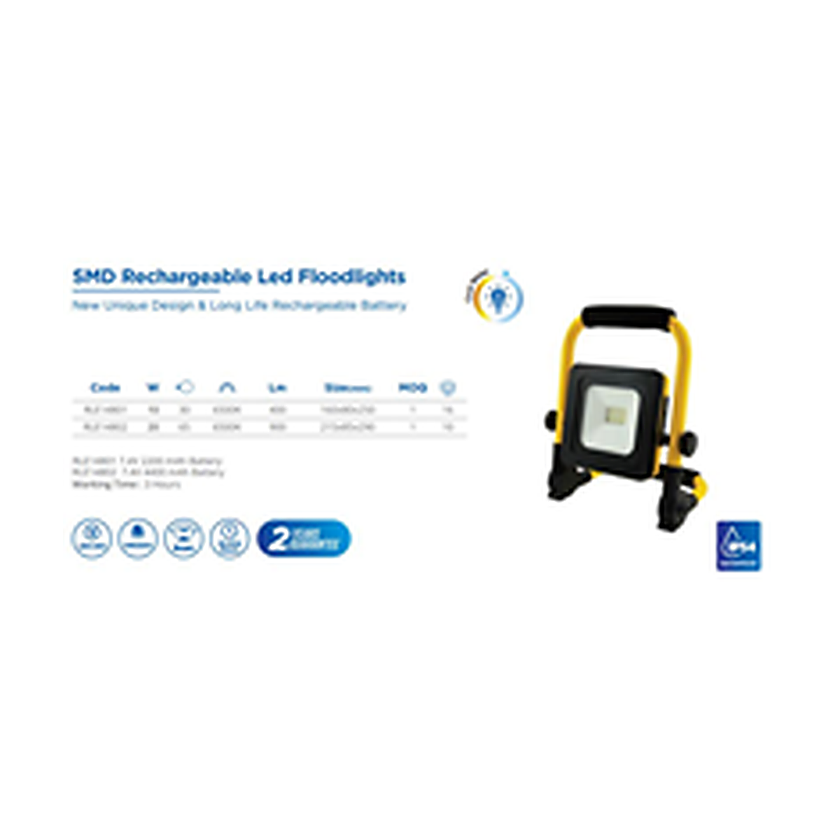Rother SMD Rechargeable LED Floodlight 10W