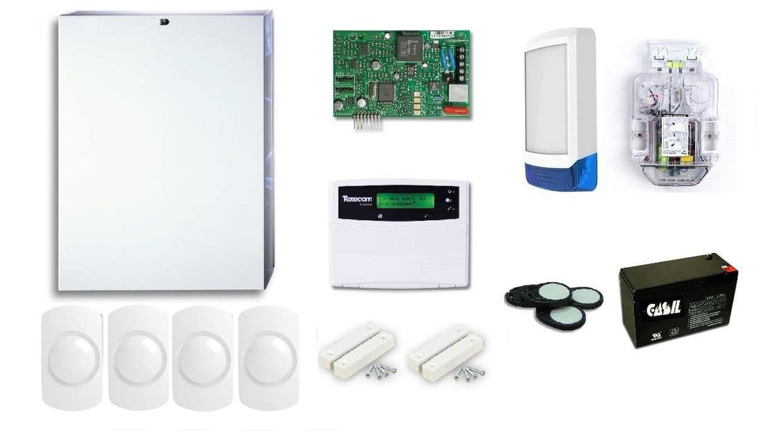 Texecom 8 Zone Metal Prime wired burglar alarm kit