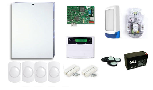 Texecom 8 Zone Metal Prime wired burglar alarm kit