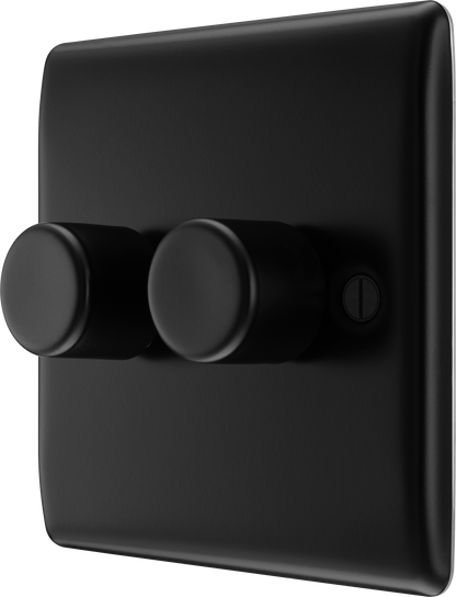 BG Nexus Metal Matt Black Dimmer Switch