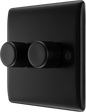 BG Nexus Metal Matt Black Dimmer Switch