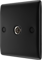BG Nexus Metal Matt Black Co-Axial & Satellite Socket