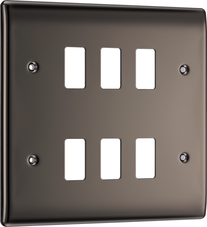 BG Nexus Metal Black Nickel Grid Front Plate