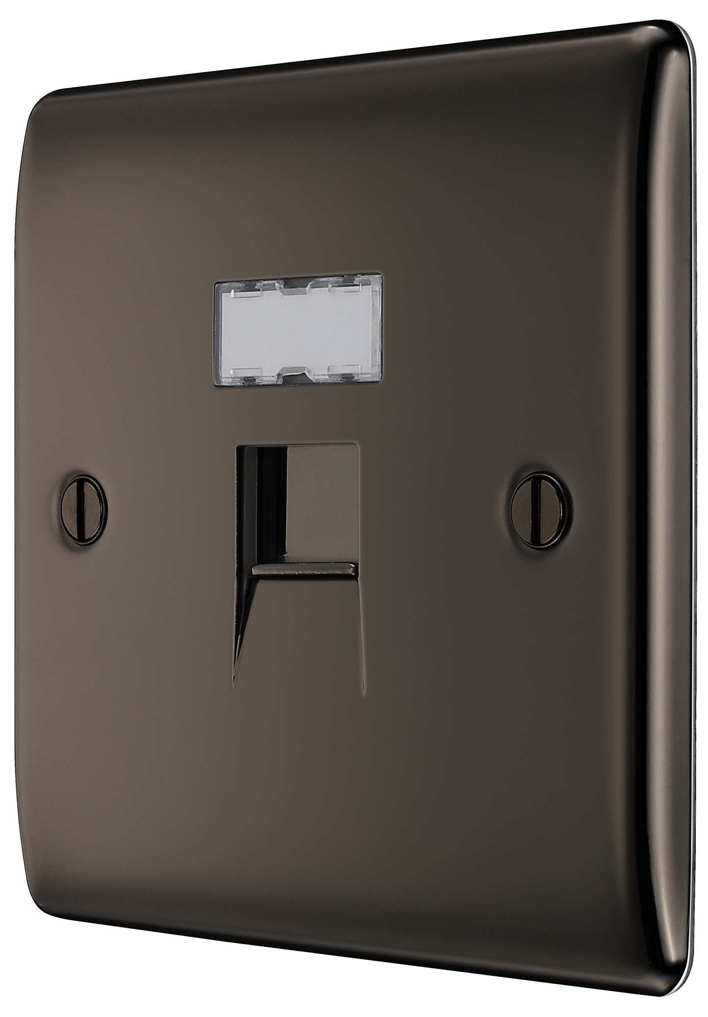 BG Nexus Metal Black Nickel Telephone & Data Outlet