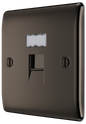BG Nexus Metal Black Nickel Telephone & Data Outlet