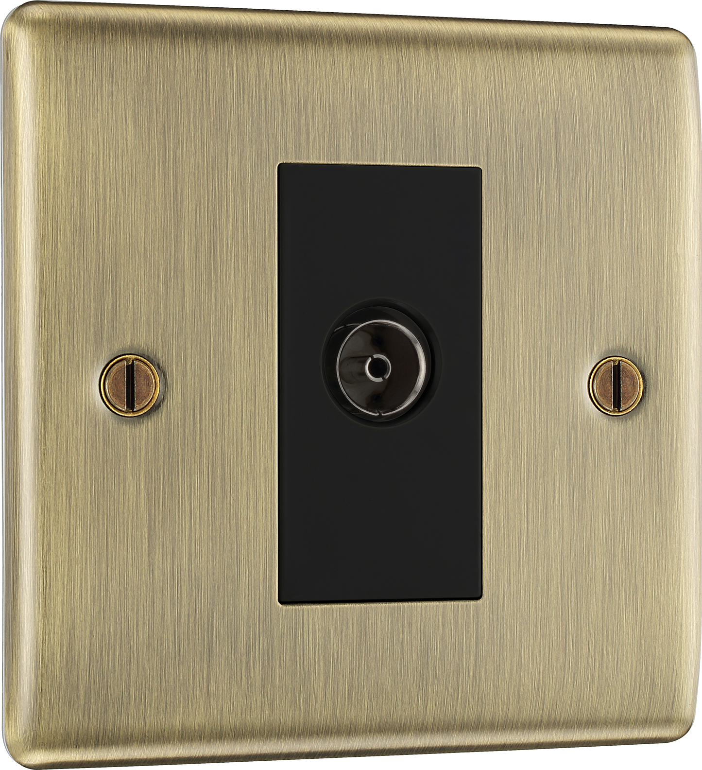 BG Nexus Metal Antique Brass Co-Axial & Satellite Sockets