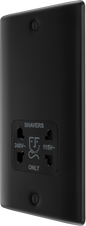 BG Nexus Metal Matt Black Shaver Socket