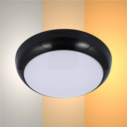 LED Paladin Bulkhead 14-16-20 W 3CCT IP54 with White Rim