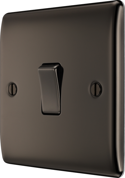 BG Nexus Metal Black Nickel 16Ax Light Switch