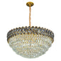 Herringbone Crystal Chandelier Ceiling Light Gold
