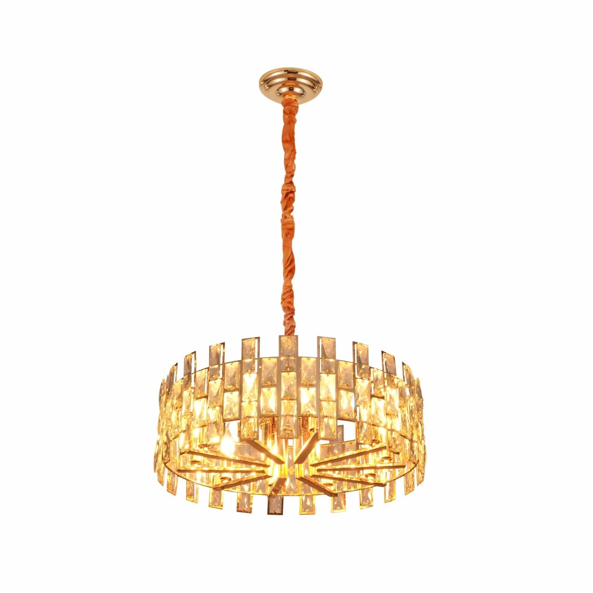 Coffin Stone Gold Metal Castle Chandelier