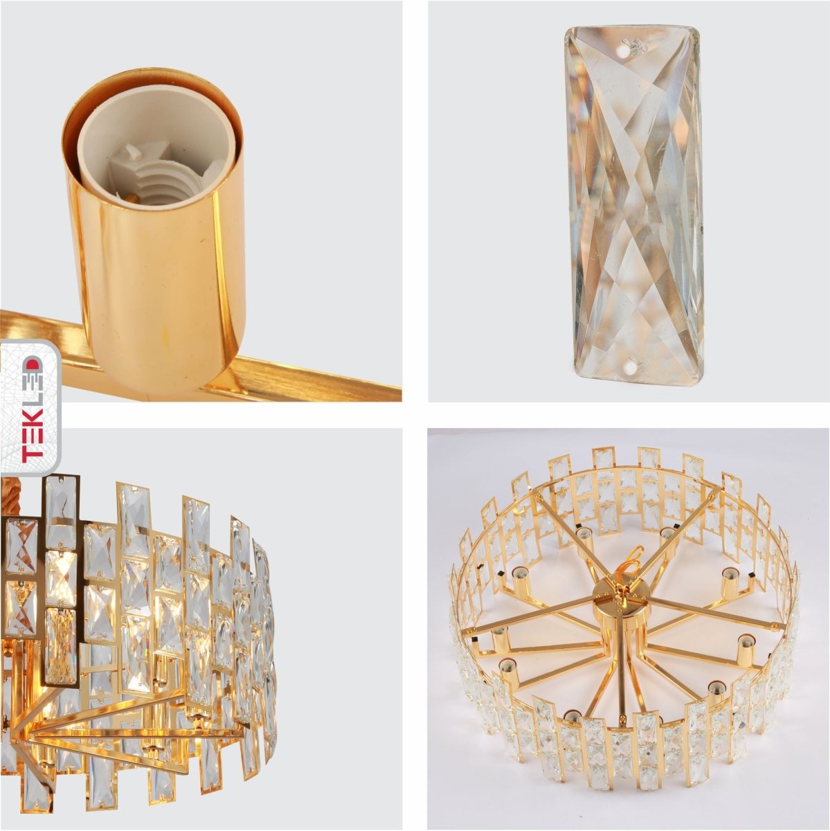 Coffin Stone Gold Metal Castle Chandelier
