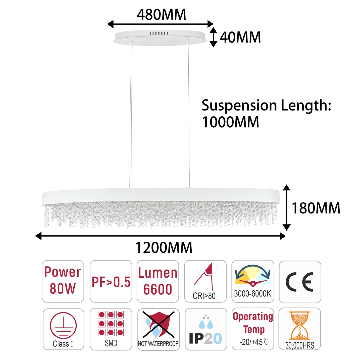 Premium Modern Crystal LED Chandelier