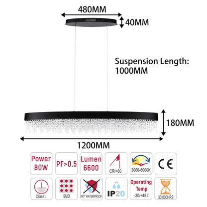 Premium Modern Crystal LED Chandelier