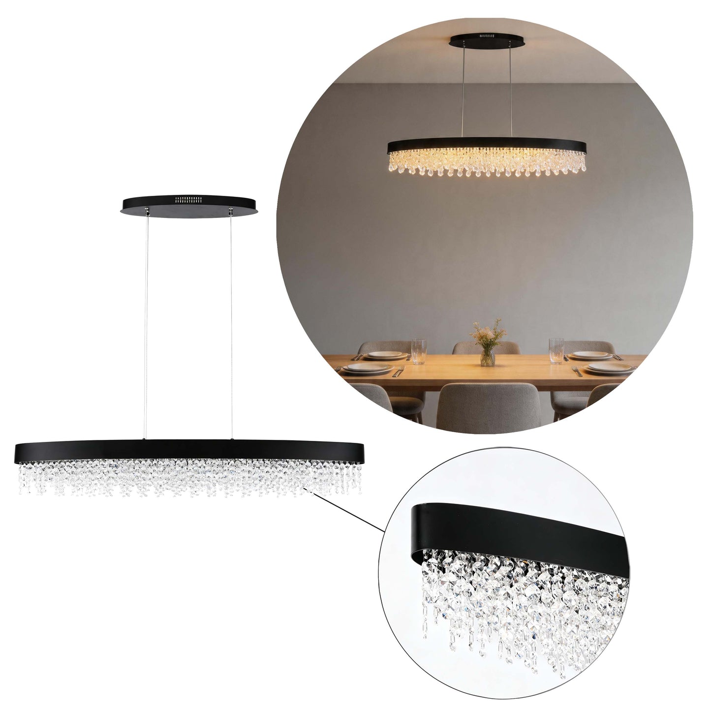 Premium Modern Crystal LED Chandelier