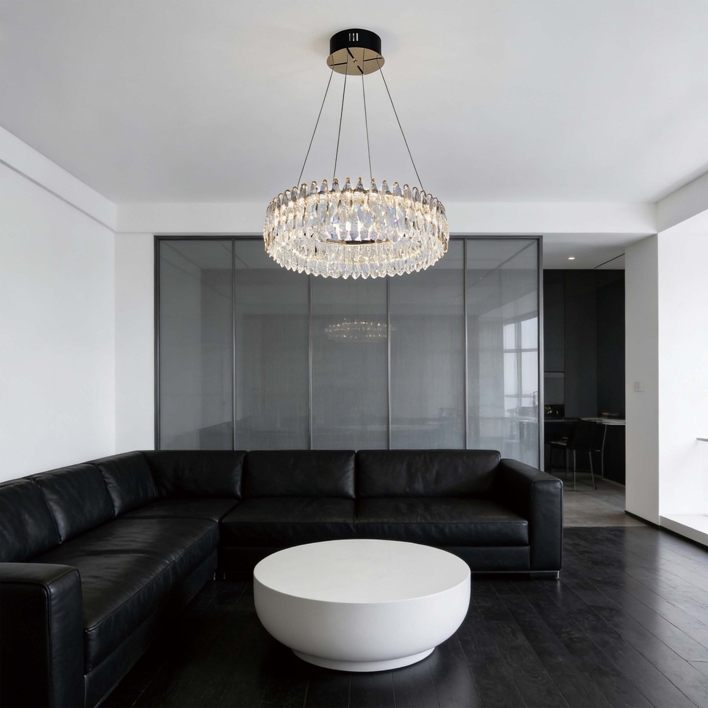 Premium Gold Crystal LED Chandelier