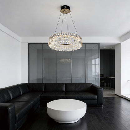 Premium Gold Crystal LED Chandelier